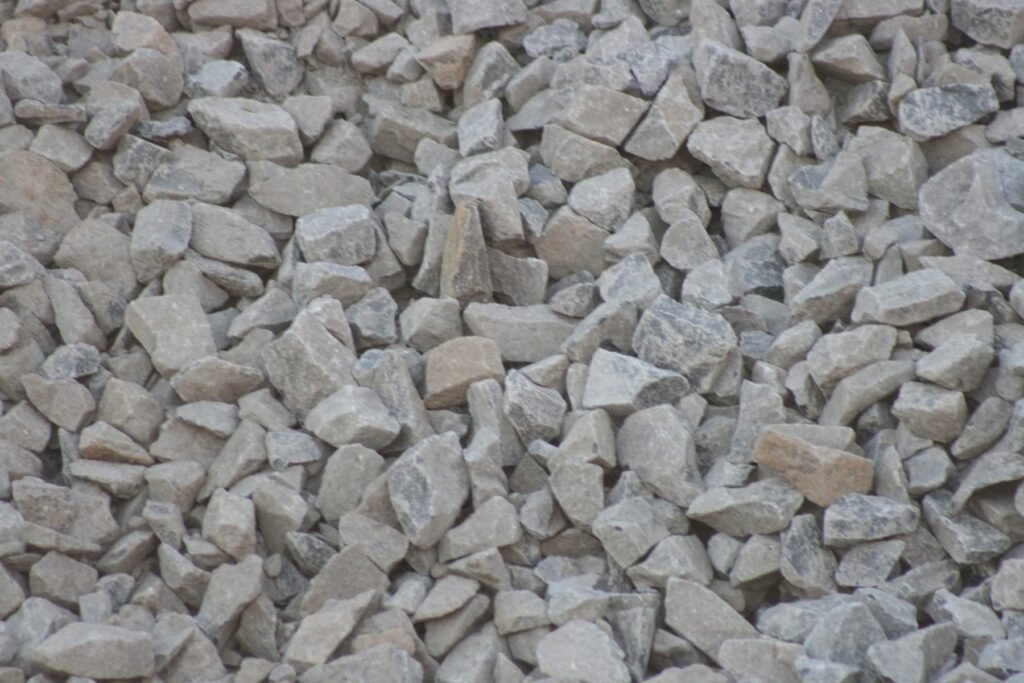 Angular quarry spalls used for drainage and sub-base